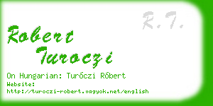 robert turoczi business card